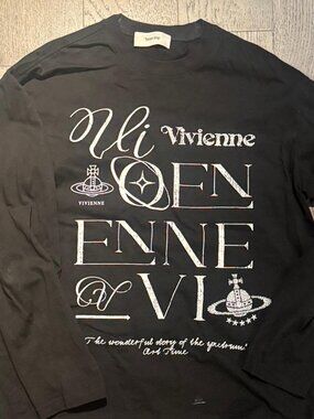 Vivienne Westwood ‘The wonderful story of the spectrums, art, time’ black tee